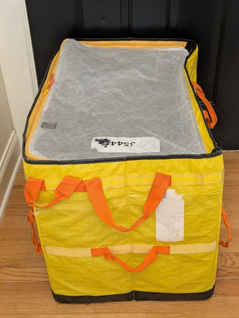 Giant zippered tote bag, xl storage bag